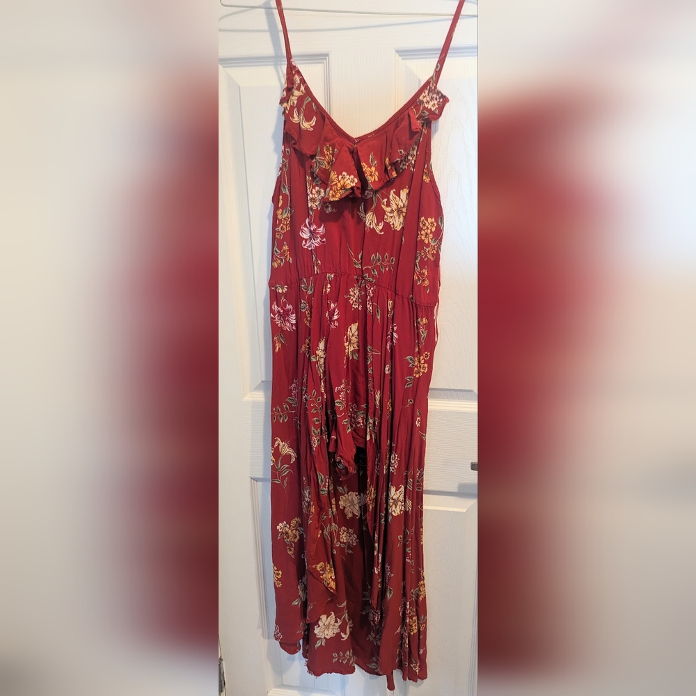 Orange shorts dress